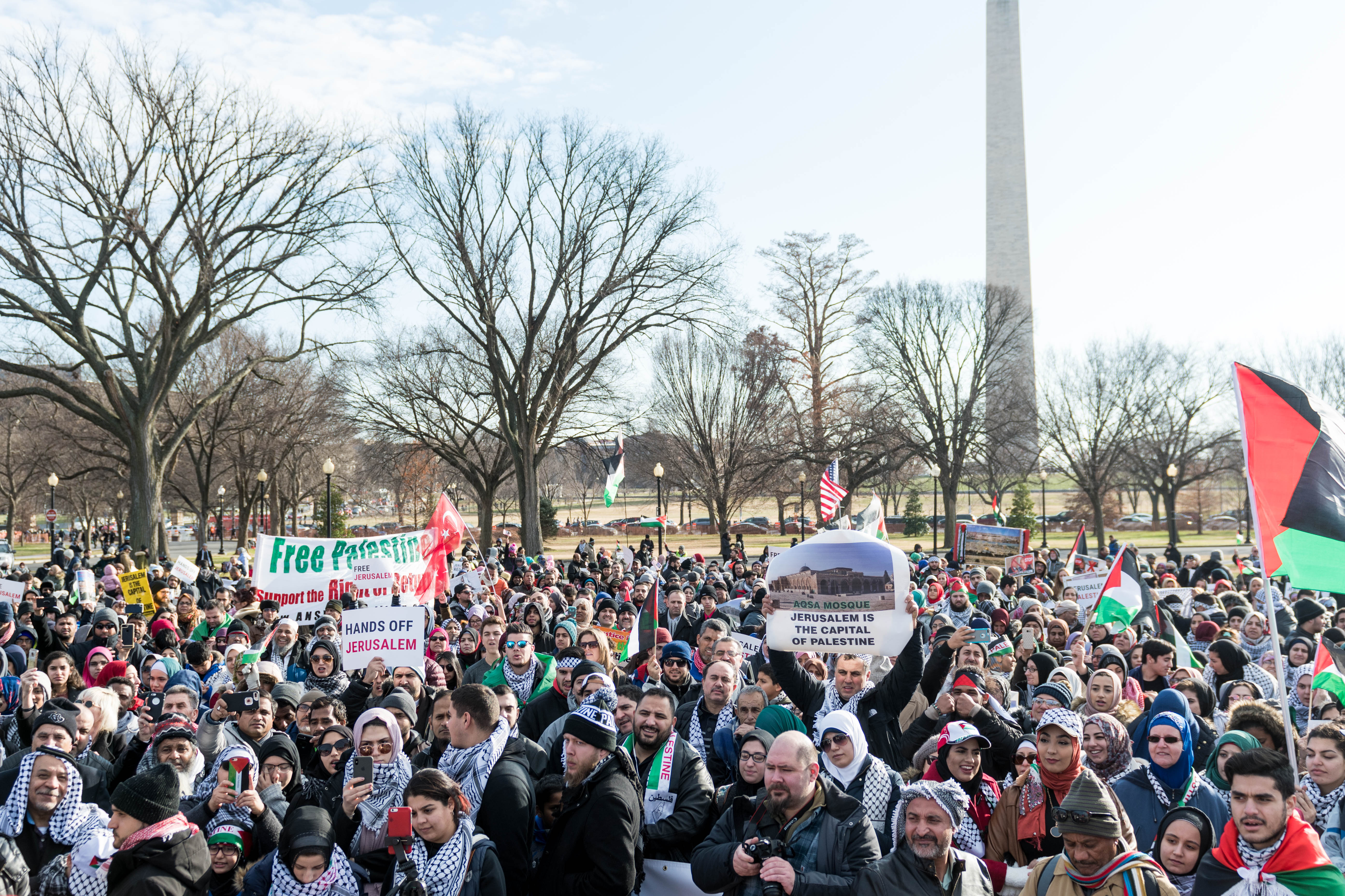 Thousands March for Jerusalem in DC! American Muslims for Palestine